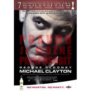  Michael Clayton Poster Slovak 27x40 George Clooney Tom 