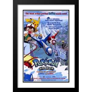 : Pokemon Heroes 20x26 Framed and Double Matted Movie Poster   Style 