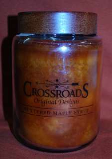26 Oz Scented Candle by Crossroads Buttered Maple Syrup  