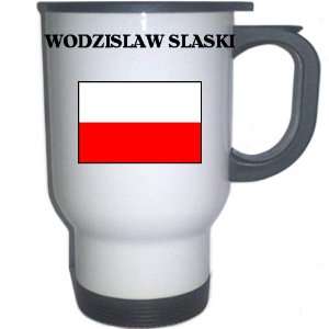  Poland   WODZISLAW SLASKI White Stainless Steel Mug 