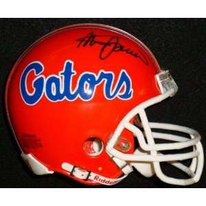 Steve Spurrier signed Florida Gators mini helmet.  Sports 