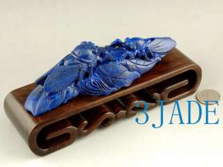   Lapis Lazuli Gemstone Carving / Sculpture / Statue: Cicadas  