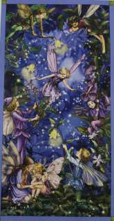Night Flower Fairies Fairy Purple Cicely Mary Barker Michael Miller 
