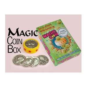  Magic Coin Box  Plastic  Beginner Close Up Magic T: Toys 