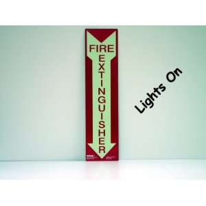  Photoluminescent Fire Extinguisher Sign 3 X 12 Home 