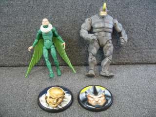   Legends Figures RHINO VULTURE Loose Spider Man Fearsome Foes Set