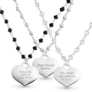  Personalized Gemstone Heart Necklaces Gift Jewelry