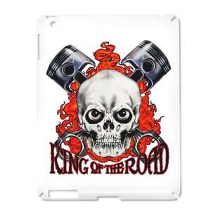  iPad 2 Case White of King of the Road Skull Flames and 