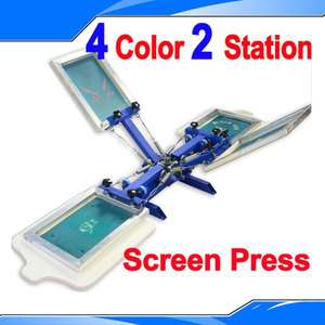 color 2 station silk screen printing press brandnew  