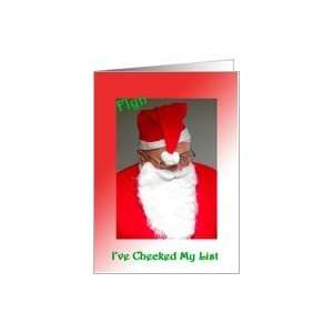  Flyn Santas Checking His List Card Health & Personal 