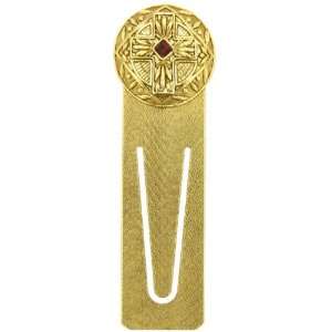  Sistine Cross Gold Tone Bookmark: Jewelry