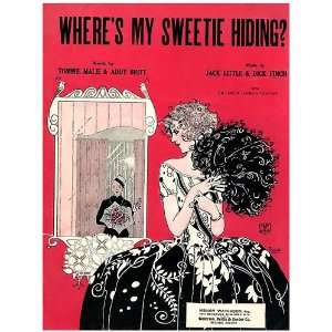   Card Sheet Music Wheres My Sweetie Hiding:  Home & Kitchen