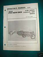 NEW IDEA 4100 Five BAR Side Rake Operators Manual  