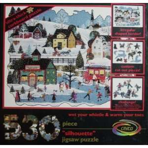   & Warm Your Toes Holiday Silhouette Jigsaw Puzzle Toys & Games