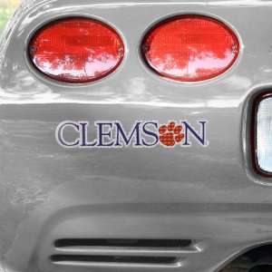  Clemson Tigers University Wordmark Car Decal: Automotive