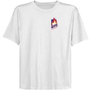  NCAA UIC Flames Youth White Chest Hit Logo T shirt Sports 
