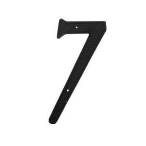  Taymor 25 NZP47 Zinc 4 Inch House Number, 7, Black