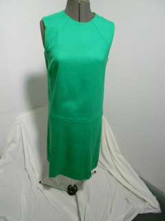   Nancy Greer Kelly Green Dress Size 14 Career Dress Made USA NY  