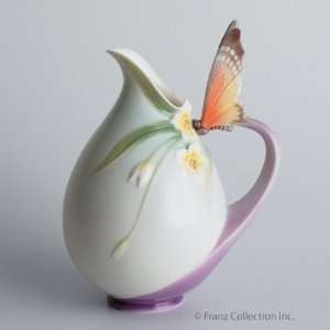  Franz Porcelain Papillon butterfly vase/pitcher: Home 