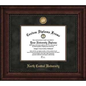  North Central University Rams   Gold Medallion   Suede Mat 