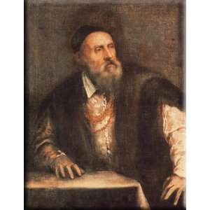    Self Portrait 23x30 Streched Canvas Art by Titian: Home & Kitchen
