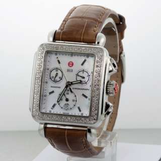 Michele Deco 71 6000 Diamond Quartz Chronograph Watch  
