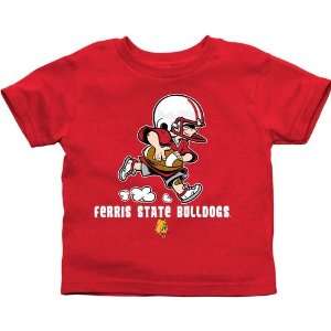  Ferris State Bulldogs Toddler Little Squad T Shirt   Red 