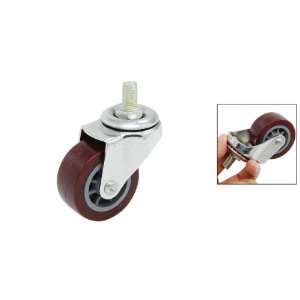   : Brown Standard PU Shopping Cart Screw Caster Wheel: Office Products
