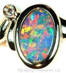   colors item description black opal diamond 14k ring best multicolor b5