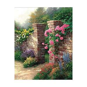  Thomas Kinkade   The Rose Garden SN Canvas