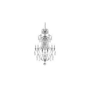 Chart House Penhurst Chandelier in Gilded Iron with Crystal by Visual 
