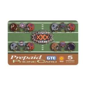  Collectible Phone Card: 5u Shell Oil Super Bowl #26 #30 