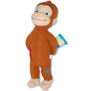   Curious George 12 inch Plush Toy Hiding Paintbrush Behind Back: Toys