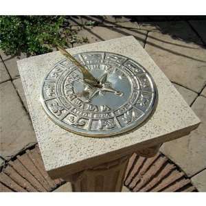  Sundial Horoscope Zodiac Signs Solid Brass (Made the UK 