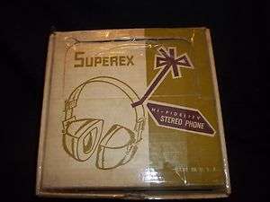 USA MADE SUPEREX ST S DYNAMIC AIR headphones IN BOX MP3 COMPUTER 