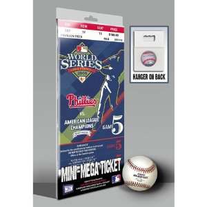  Phillies World Series 08 Game 5 Mini Mega Ticket Sports 