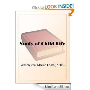 Study of Child Life Marion Foster Washburne  Kindle Store