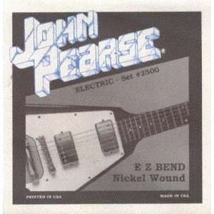 John Pearse Electric Six String Guitar Nickel Wound EZ Bend, .010 