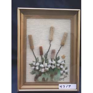  Shadow Box Frame with Gem Stone Flowers, 4717: Everything 