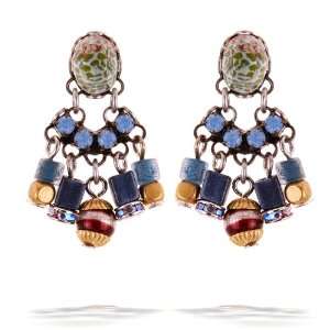 Ayala Bar Earrings   Classic Collection   in Misty Iridescent Blues 