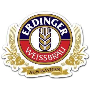  Erdinger Germany Beer Label Car Bumper Sticker Decal 4.5 