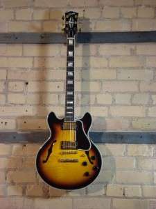   359 AAA Flame Maple Semi Hollow Guitar Vintage Sunburst HB013M  