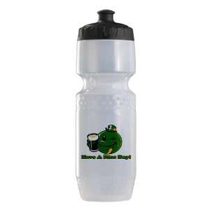 Trek Water Bottle Clear Blk Irish Have a Nice Day Smiley Face Beer St 