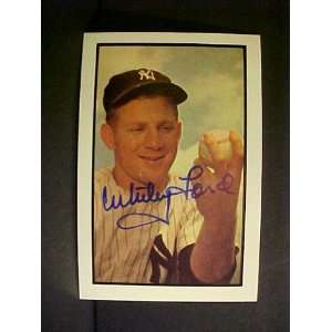 Whitey Ford New York Yankees #153 1953 Bowman Color Reprint Signed 