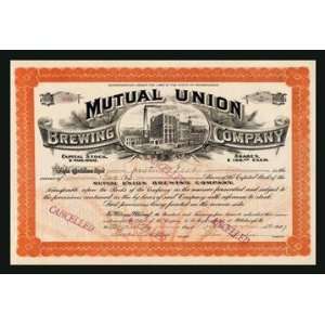 Exclusive By Buyenlarge Mutual Union Brewing Company 20x30 poster 