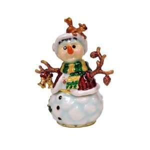  Country Snowman Jewelry Box