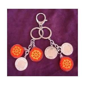  Double Ring Magic Fire Wheel Amulet 