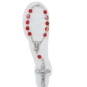  Ruby July Auto Rosary Card Auto Rosaries Inexpensive Great 