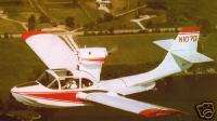Coot Amphibian Airplane Seaplane Desktop Wood Model Big  