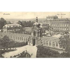  1910 Vintage Postcard Zwinger Palace Dresden Germany 